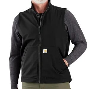 Carhartt Men’s Rain Defender Soft Shell Vest in Black 🆕